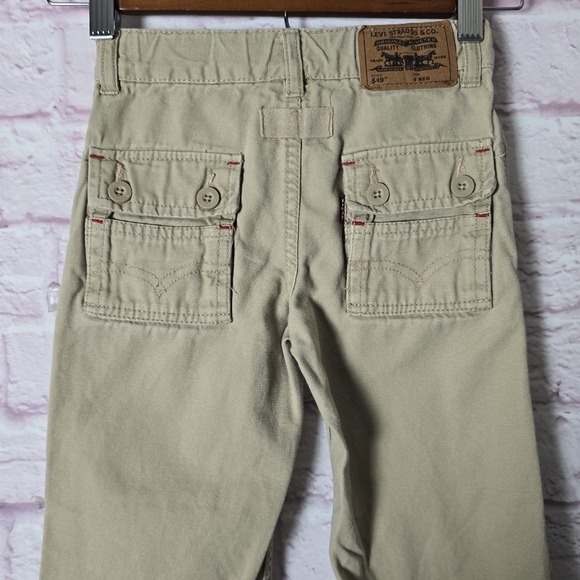 LEVI'S Boys 549 Khaki  Jeans Size 4 Regular - Picture 2 of 7
